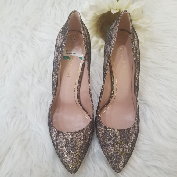 Elegant Women's Lace-Covered Shoes by Enzo Angiolini Size 9.5M - Picture 9 of 17